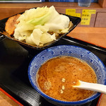 つけ麺専門店 二代目ユタカ - 海老つけ汁側から（2015年12月20日）