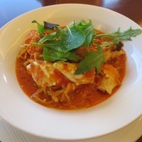 ラ・プロヴァンス - たっぷりタラバガニのトマトクリームパスタ”タリオリーニ”(¥1,296−)