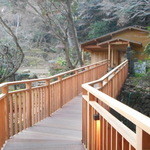 伊豆網代温泉　松風苑 - 新館三階からの湯の架橋