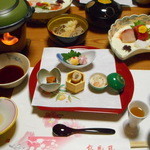 伊豆網代温泉　松風苑 - 2015年大晦日の夕食の一部