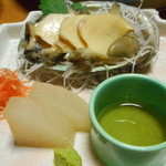 伊豆網代温泉　松風苑 - 鮑源泉蒸し　酢橘ジュレ