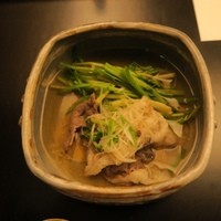 室町 和久傳 - 熊肉のしゃぶしゃぶ