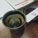 焼鳥 ごん - 付き出し（なすの煮浸し）