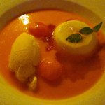 明神館 - ブランマンジェとメロンのスープ