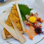 華ぶさ - 夜鳴き貝と赤雲丹2010.8