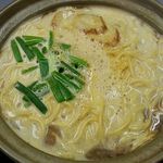 まゆみの店 - グツグツ煮えたぎるカレー鍋焼きラーメンはしばらく手がつけられません(笑)