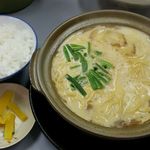 まゆみの店 - カレー鍋焼きラーメン並(ごはん小付き) 900円