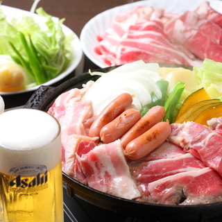 学生プラン 得々食べ放題焼肉プラン 3 000円 生ビール含む飲み放題付 アサヒビール園 羊々亭 ようようてい すすきの 市電 ジンギスカン 食べログ