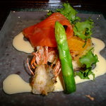 ガーデンレストラン シェフズ テラス - フォアグラとオマール