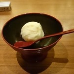 Nihon Ryouri Setouchi - デザートの柚シャーベット