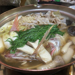 どんまい - 2015.12. どどんと鍋！　アラ、豚肉、野菜いっぱい