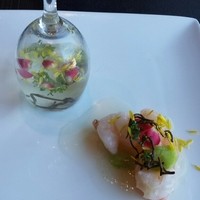 御膳房 銀座店 - 雲南緑茶と海老の炒め