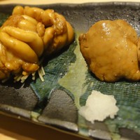 鮨ふみ - 膤白子醤油焼き・鮟肝