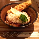 うどん屋 きすけ - 鯛ちくわと温泉たまごのぶっかけ