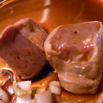 もつ焼き じんちゃん - レバ刺し炙り（夏場）