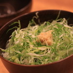 恒屋伝助 - 九条葱のにゅうめん　葛餡かけになってました