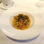 レガーレ ディ アクアパッツァ - 広島県産垰下牛とカーボロネロの赤ワイン煮ソース　スパゲティーニ