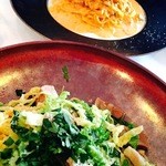 トラットリア フィレンツェ・サンタマリア 南青山店 - 本日のパスタ(キャベツと自家製ハムのぺペロンチーノ)