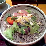 Takadaya - 彩り野菜の冷やし蕎麦　700円