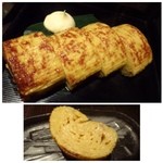 古今旬菜 のん木 - ◆甘い玉子焼き（580円：税込）・・照りがあり見るからに美味しそうですこと。
            東京風の甘い玉子焼きですけれど、コレ美味しい。
            一切れも大きくボリュームがあります。