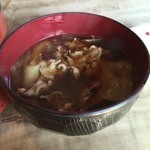 元祖田舎っぺうどん - 2016/1/20肉ねぎ汁特大盛りうどんつけ汁