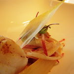 アジュール フォーティーファイブ - タラのポワレ オレンジソース