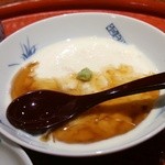 てんぷら 深町 - お通しは生湯葉