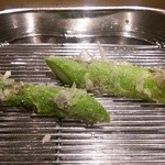 てんぷら 深町 - アスパラガス