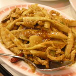 古都台南担々麺 - 筍と豚肉の炒め物