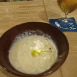 定谷 - 新玉ねぎとカニのポタージュ