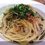 パステリアサポーレ - 合いびきミンチと蓮根、高菜の和風ペペロンチーノ