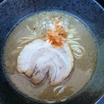 Niboshirambu - 【限定】杉戸味噌 500円　3種の杉戸の味噌と豆乳や練り胡麻が使われてるそうです。すっきりしつつ深いコクの味噌ラーメン。細麺に良く合っていて美味しい。