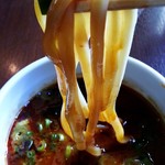 麺屋 高橋 - 2016/1  つけ汁をつけた麺