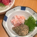 立飲み寿司 三浦三崎港 めぐみ水産 - 2016.01　かにミソ