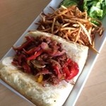 PROA Restaurant Guam - Spicy Chamorro Chorizo Sandwich with Peppers and Onions