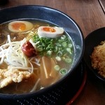 まるせいラーメン - 四万十ゴールド＆半炒飯セット