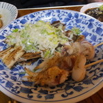 たこ坊 - ゲソの塩焼き、あなごの白焼き