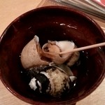 串焼とこころ 克 - お通しのばい貝