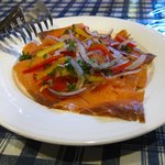 レストラン ピック - スモークサーモン香味野菜添え