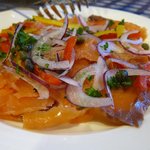 レストラン ピック - スモークサーモン香味野菜添え