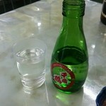 津軽屋食堂 - 熱燗一合（千歳鶴）