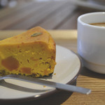 農家Cafe - かぼちゃのチーズケーキ