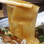 竹林坊 - 四川牛麺冬バージョンご飯付税別840円／28年1月撮影