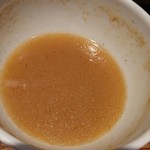 麺と心 7 - 鰤白湯つけめん～鰤タタキ添え～-スープ割(2016/1)