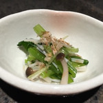 鮨ノ蔵 - しめじと青菜のお浸し