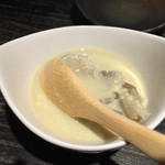 鮨ノ蔵 - ウニとマイタケの茶碗蒸し