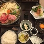 かごの屋 - 国産牛すき焼き膳