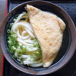 手打ちうどん 彦江 - かけそのまま+お揚げ