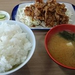 Maruya Shokudou - にんにく焼肉定食 750円