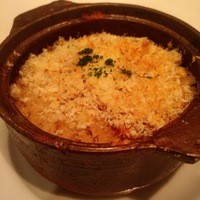 牛ハチノスのトマト煮込み、パン粉をふってオーブン焼きに